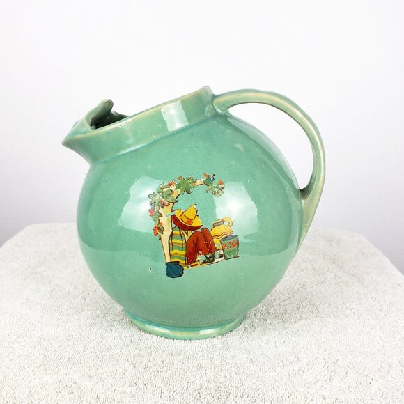 Vtg Green Pitcher - Picture 1 of 5